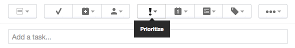 Toolbar Prioritize